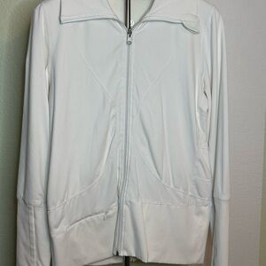 White lululemon Zip-Up Jacket